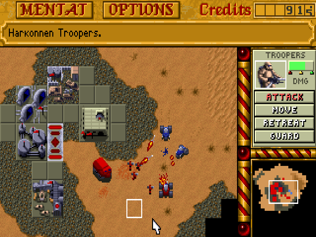 Le STR originel – Dune II : Battle for Arakis (1992)